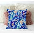 thumbnail image 4 of Sea Garden Rose Throw Pillow with Removable Cover in Light Green Magenta 20x20, 4 of 5