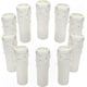 thumbnail image 1 of 10-Pack White Plastic Candle Drip Sleeves, 30mm x 100mm Tubes for Chandeliers and Wall Lights, 1 of 5