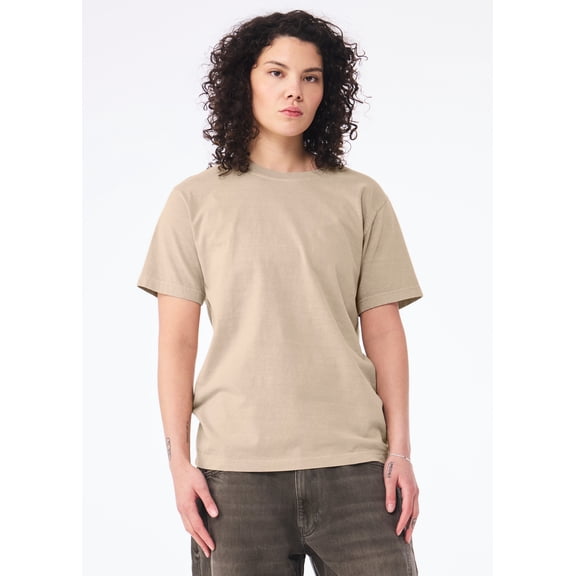 BELLA CANVAS Adult Unisex Heavyweight Garment Dye T-Shirt for Crafting, Khaki, Small