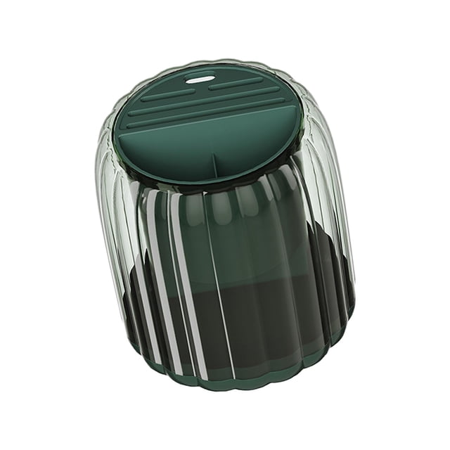 Escurridor de cubiertos giratorio, escurridor de cubiertos para encimera, carrito para fregadero, gran capacidad verde oscuro