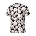 thumbnail image 3 of Rocae Cute Baseball for Men's Moisture-Wicking Crew Tee - T-Shirt for Sports, Outdoor Activities, and Casual WearMedium, 3 of 9