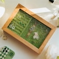 thumbnail image 2 of Wooden Jewelry Box for Women, Medium Size Natural Solid Cherry Wood Vintage Trinket Organizer with Large Storage, Ring Compartments, Built in Necklace Hooks, Glass Lid,, 2 of 5