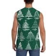 thumbnail image 4 of Daiia Christmas Trees Printed Men's Tank Tops,Casual Soft Sleeveless Gym Muscle Shirts Bodybuilding Tee-Small, 4 of 8