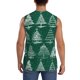 thumbnail image 4 of Fotbe Christmas Trees Men's Camiseta sin Mangas Estampada para Hombres, Playera Casual para Gimnasio, Entrenamiento, Playa-3X-Large, 4 of 7