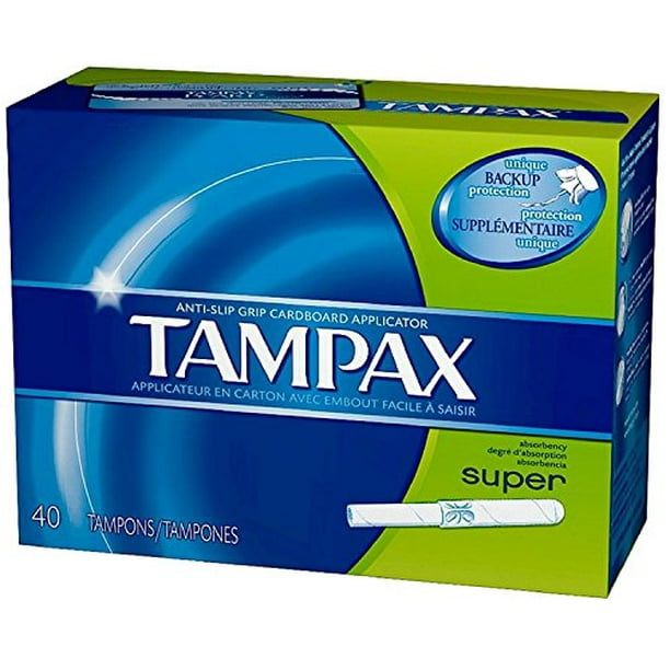 Tampax Tampons Applicateurs en Carton Super Absorbant 40 ea