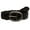 Black, variant on 1 1/2" (37 mm) Women's Oval Braided Woven Leather Belt