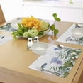 thumbnail image 4 of Ambesonne Ocean Place Mats Set of 4, Seaweed Jellyfish Fish, Standard Size, Reseda Green Jade Green, 4 of 6