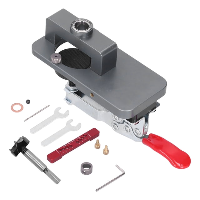 Hinge Opener Locator Woodworking Hole Jigs Aluminum Alloy 6161 Adjustable Accurate Positioning Labor Saving for Furniture Installation ANGGREK Otros
