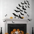 Fashionwu Halloween Decoration 80pcs 3D Bats Stickers, Waterproof