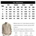 thumbnail image 3 of Hearthz Men's Quarter-Zip Pullover Long Sleeve Mock Neck Men's Sweatshirt Waffle Knit Casual Polo Quarter Zipper Sweatshirts, 3 of 5