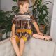 thumbnail image 4 of Fotbe Modern Urban Monkey Pijama Estampada de 2 Piezas para Niños – Ropa de Dormir de Manga Corta Cómoda para Niños y Niñas, Camiseta y Shorts de Algodón-3X-Large, 4 of 6