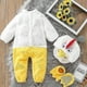 thumbnail image 3 of Baby Chicks Costume Farm Animal Outfits Infant Baby Boys Girls One-piece Romper Cosplay Jumpsuit, 3 of 5
