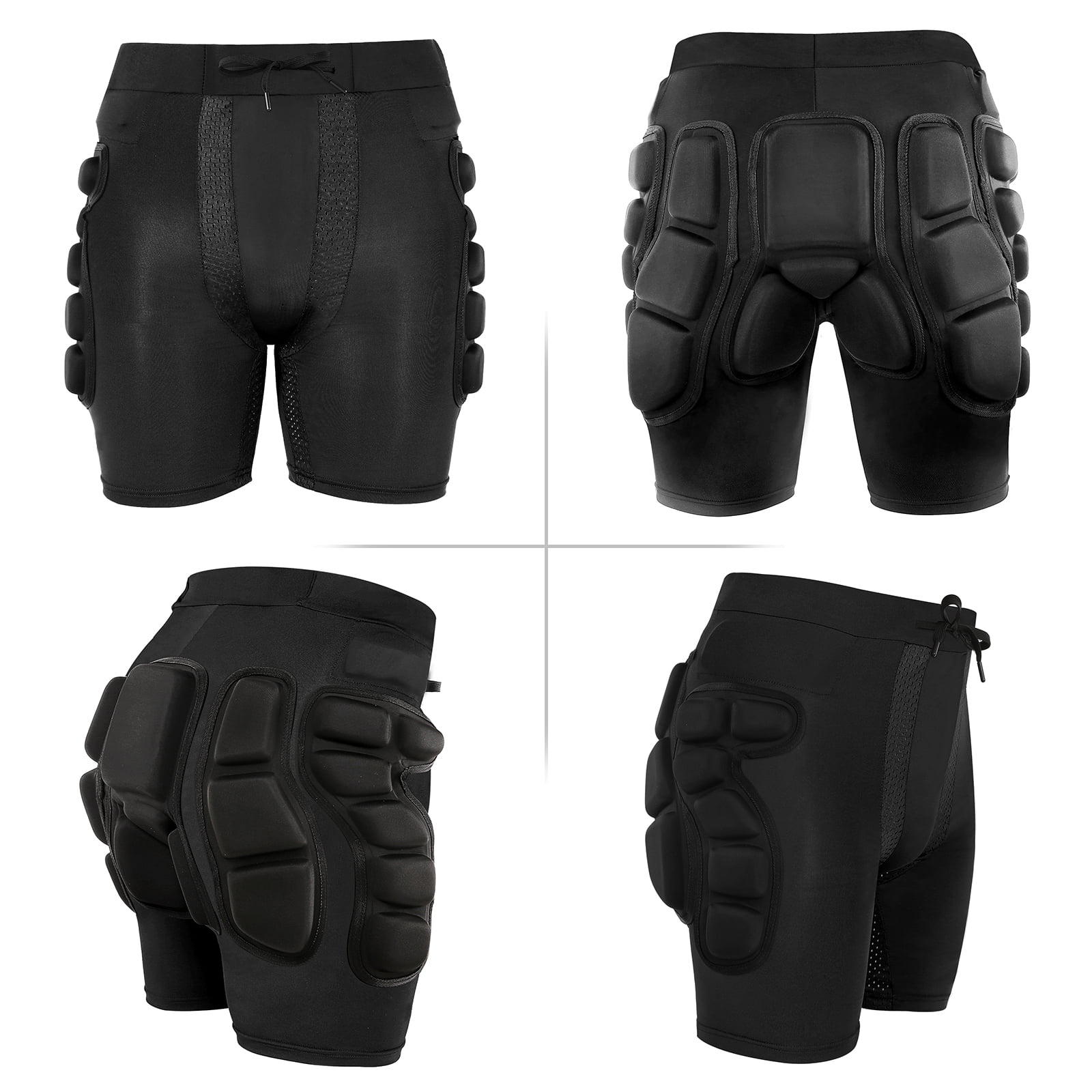  JMsDream 3D Padded Protection Hip EVA Short Pants Protective  Gear for Kids & Adults Skating Riding Roller, Black, X-Small : Sports &  Outdoors