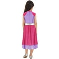 thumbnail image 6 of Aislor Kids Girls Color Patchwork Lyrical Praise Dance Dress Liturgical Worship Age 6-16 Hot Pink&Lavender 8, 6 of 7