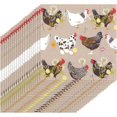thumbnail image 1 of Ideal Home Range 20 Count Spatter Hens Linen Paper Cocktail Napkins, 1 of 6