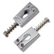 thumbnail image 2 of 6 puentes/selletas de trémolo individuales con tornillos para guitarra eléctrica Plata, 2 of 5