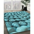 thumbnail image 2 of Ahgly Company Indoor Square Patterned Blue Jay Blue Area Rugs, 7' Square, 2 of 6