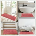 thumbnail image 4 of Yujoon Super Soft Chenille Bathroom Rug Non-Slip Absorbent Machine Washable Bath Mat, 17"x24", Pink, 4 of 8
