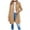 Khaki, variant on YDLCAFD Easter Women's Button Up Wool Coat Winter Casual Midi Long Wool Blend Trench Coat