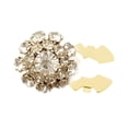 thumbnail image 4 of KLKCMS Decorative Rhinestone Button Cover DIY Decoration Clip on for Dress Suit Hat gold, 4 of 9