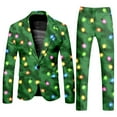 thumbnail image 7 of Adult Mens Christmas Suits 2 Piece Funny One Button Xmas Ugly Tuxedo Jacket And Trousers Set Comfortable Slim Fit Winter Party Mens Suits, 7 of 7