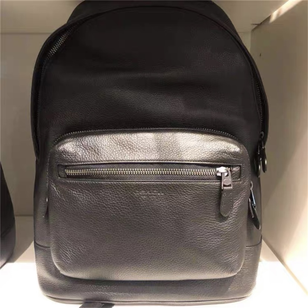 Coach 2854 Pebbled Leather West Backpack In Black - image 4 of 5