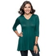 thumbnail image 4 of Women's Sublime Silky Black Tunic Top, 4 of 5