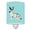 Blue Check, variant on Caroline's Treasures BB7787CNL English Spot Rabbit Green Ceramic Night Light, 6x4x3", multicolor