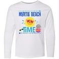 thumbnail image 3 of Inktastic Myrtle Beach Vacation Time Long Sleeve Youth T-Shirt, 3 of 5