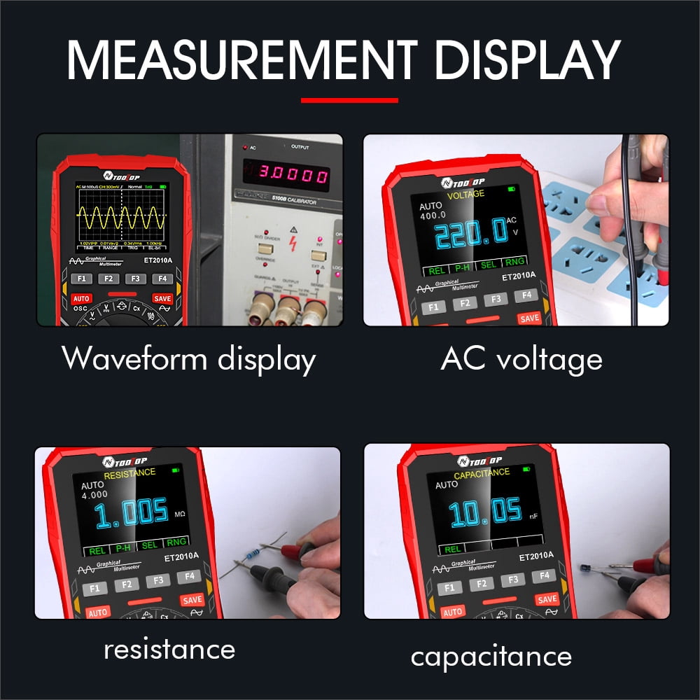 Multimeters,Rate Data Function Diy And Test Data Function Diy 2in1 Handheld Oscope Meter Display Handheld Oscope Function Diy And Meter 1mhz 2.5msps Meter 1 2.5msps Hxber