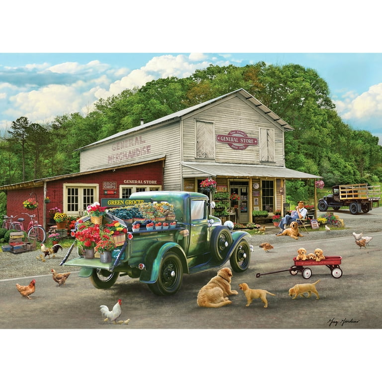 Cobble Hill 1000 Piece Puzzle: General Store - Reference Poster Included,  High Quality Jigsaw, Earth Friendly Materials 