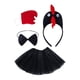 thumbnail image 3 of Conjunto de disfraz de pollo 3D, accesorios para niñas, falda de disfraz de animal para fiesta Negro, 3 of 9