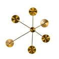 thumbnail image 3 of Miumaeov Mid-Century Antique Metal Sputnik Wall Light Art Decor LED Wall Sconce Lamp Fixture, 3 of 13
