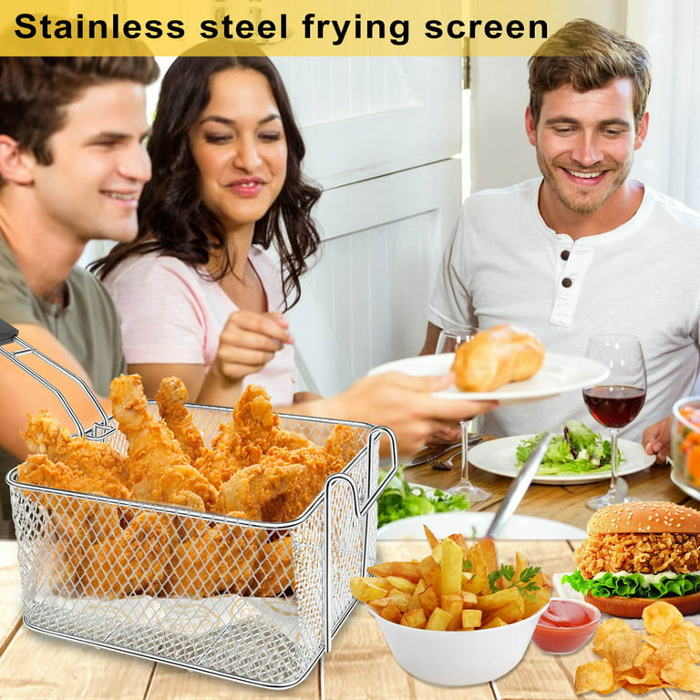Single Deep-fried Filter Net, Used For Deep Fryer, Fruit Basket, Fruit Pot,  Noodle Filter Net, Food-grade 304 Stainless Steel Material - Temu