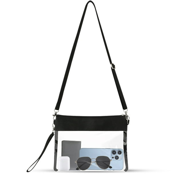 Clear Crossbody Bag, TSV Waterproof Shoulder Purse Bag with Adjustable
