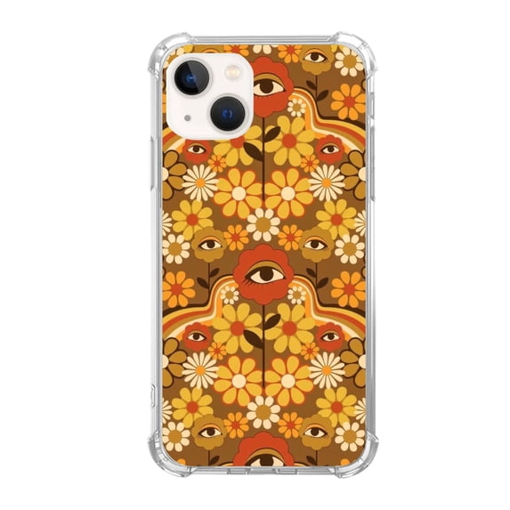 Flower Eye Case Compatible with iPhone 14,Unique Art Design TPU Bumper Cover Case