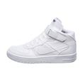 thumbnail image 3 of Tenis Tipo Bota Panam Mujer Moda Casual Urbano Tipo Piel Blanco Suela Ligera 126A6S blanco 24 Panam  126A6S, 3 of 6