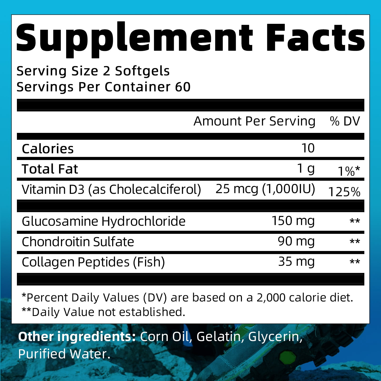 (2 Pack)Triple Strength Glucosamine Chondroitin Collagen & Msm, Support Joint Strength, 240 Softgels