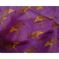 thumbnail image 4 of oneOone Silk Tabby Fabric Heron Block Print Fabric BTY 42 Inch Wide, 4 of 4