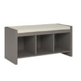 Ameriwood Home Collingwood Entryway Storage Bench with Cushion, Taupe