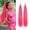 Hot Pink, variant on Blue Ponytail Extensions Hair With Tinsel for Women Girls Hair Accessories Synthetic Braiding Hair Pieces With Rubber Band Daily Party Festival Halloween Rave Wacky Crazy Hair Extensions 27.5 inch