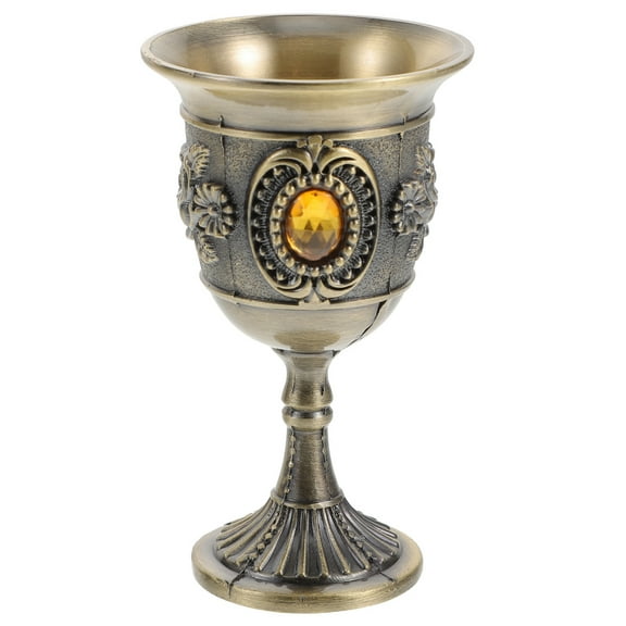 SNNROO Cup Metal Champagne Medieval Goblet Drinking Cups Water Glasses Goblets Wedding Liqueur Mugs Toasting Style European