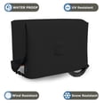 thumbnail image 5 of Covers & all Outdoor Generator Cover, 12 Oz Waterproof UV & Weather Resistant, Universal Portable Equipment Machinery Storage Protector with Air Vents Velcro & Drawstrings (26"L x 20"W x 20"H, Black), 5 of 7