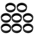 thumbnail image 3 of 8 piezas de fundas para ruedas de maletas de equipaje con cancelación de ruido y absorción de impactos, funda protectora de silicona para ruedas, color negro, 3 of 12