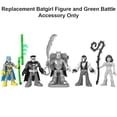 thumbnail image 3 of Replacement Part for Imaginext Playset Inspired by DC Superfriends - HGX97 ~ Replacement Poseable Batgirl Figure and Green Battle Accessory ~ Lights Up when placed on Special Backpack, 3 of 5