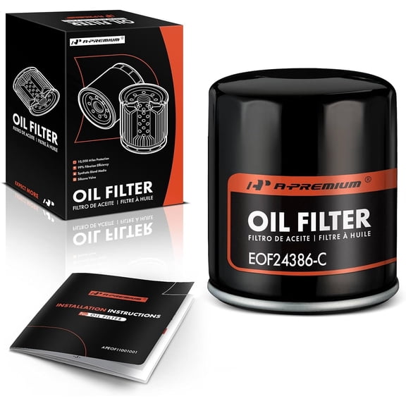 A-Premium 10K Miles Protection Spin On Oil Filter | Compatible with for Toyota Camry, RAV4, Corolla, Highlander, Matrix & Nissan Sentra & Chevy & Lexus & Infiniti & Suzuki