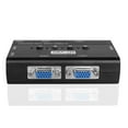 thumbnail image 5 of 4 Port USB 2.0 KVM Switch Manual Selector Rack Mount Metal Box Adapter with 4 VGA USB KVM Cables for Computer PC Laptop Notebook Monitor Keyboard Mouse Black, 5 of 7