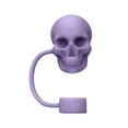 thumbnail image 2 of JGJJUGN Halloween Skull Straw Cap for Stanley Cups, Food Grade Silicone Straw Covers, 10mm Sealed Straw Sleeves for Spill Protection, Dishwasher Safe Reusable Drink Accessories, 2 of 5