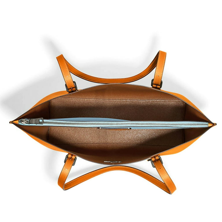 Coach Women's Large Mollie Leather Tote Handbag (Papaya Coach Women's Large Mollie Leather Tote Handbag (Papaya