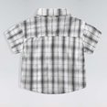 thumbnail image 7 of FINALGANG Boys Kids Plaid Button Down Shirt With Spread Collar Short Sleeve Labeled Bust Pocket Casual Fit Top For Kids Daily Wear School Activities Casual Outings Classic Top, 7 of 7
